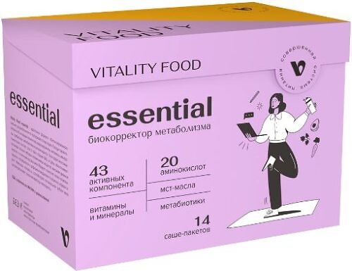 Виталити Фуд Есеншъл, 14 сашета по 30г